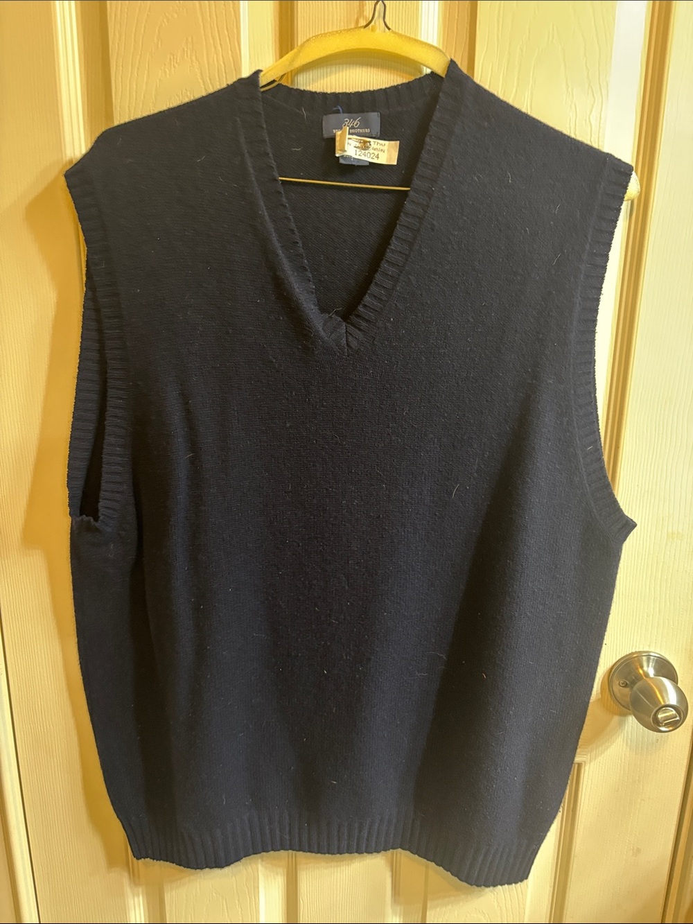 Brooks Brothers Navy V-Neck Sweater Vest